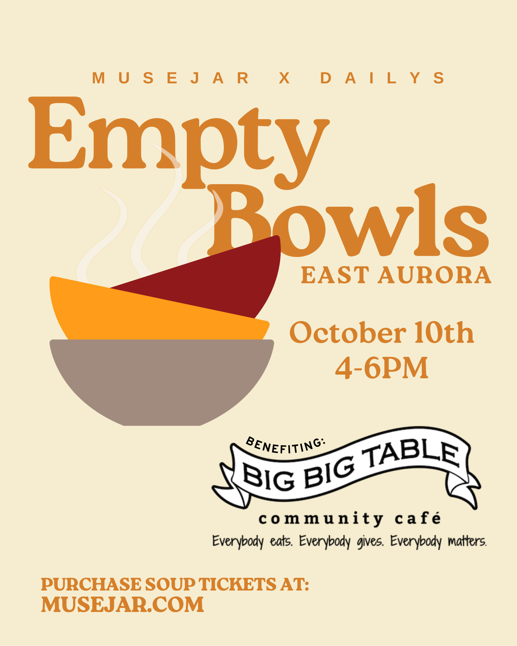 Big Big Table Community Cafe Empty Bowls