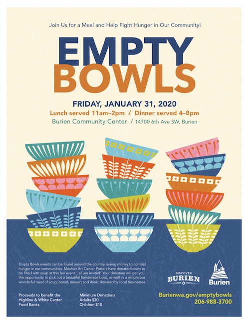 Empty Bowls Burien WA