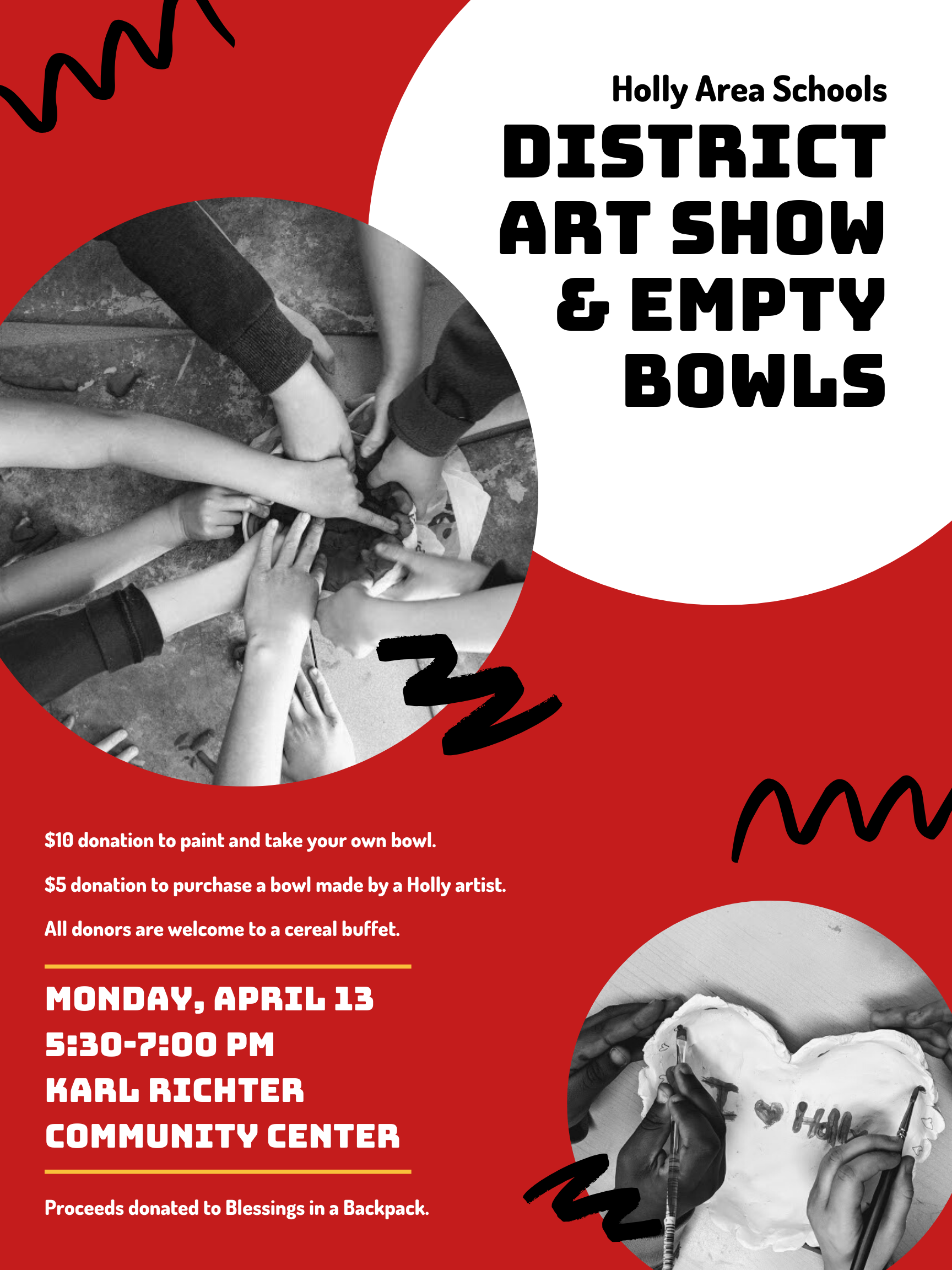 Holly District Art Show and & Empty Bowls
